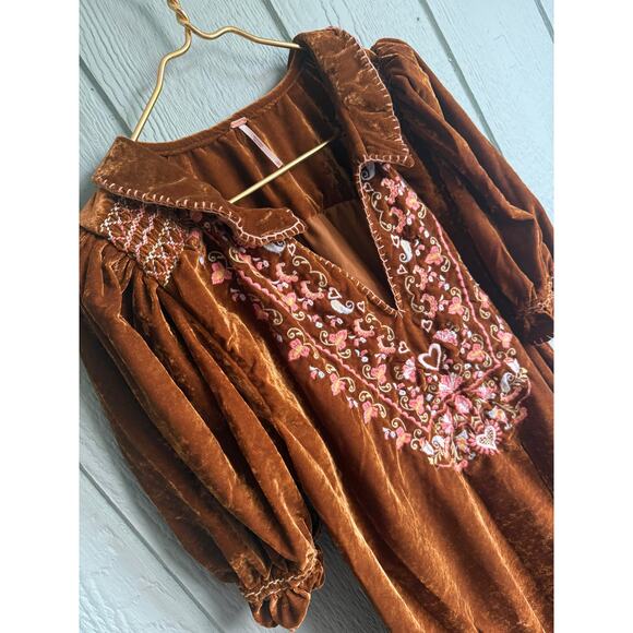 Free People Freya Floral Embroidered Mini, Large - Picture 6 of 9